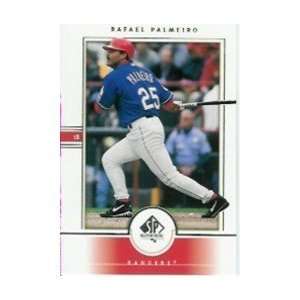 2000 Upper Deck SP Authentic #24 Rafael Palmeiro Texas Rangers Baseball Card
