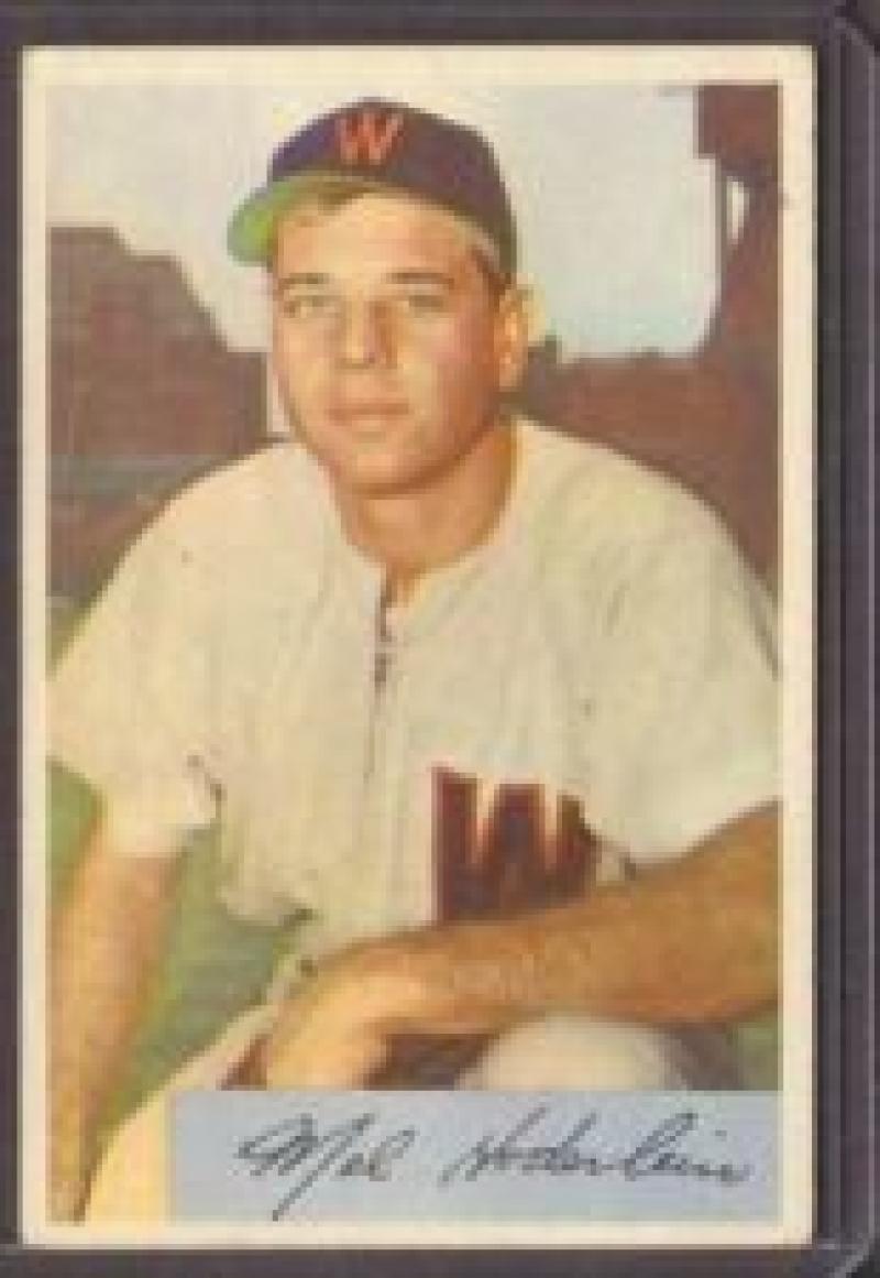1954 Bowman Color #120 Rookie Card Mike Hoderlein VG